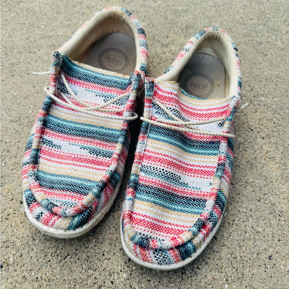 Colorful Striped Casual Shoes